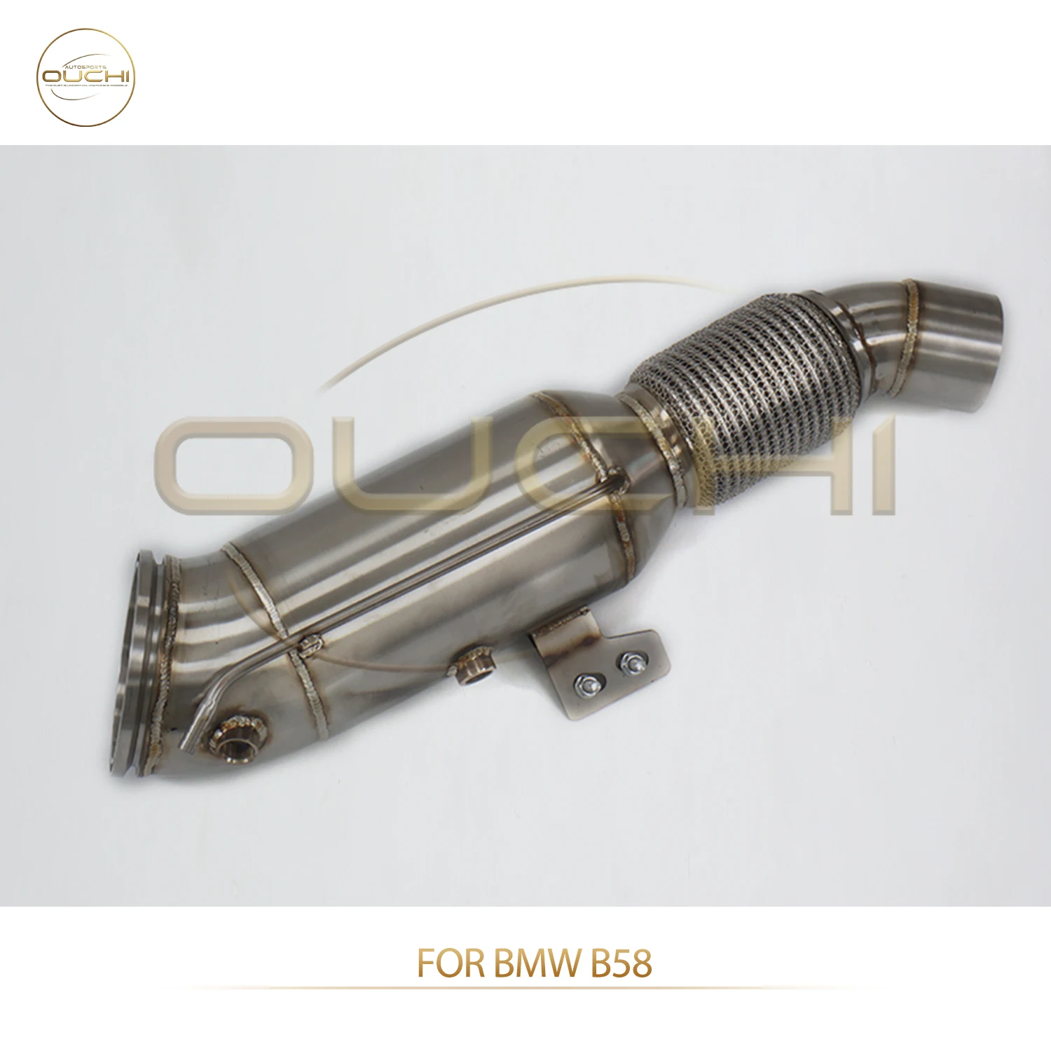 

OUCHI Factory Direct Sales SS304 Downpipe for BMW B58 Easy Installation Catless Exhaust Parts Without Thermal Insulation