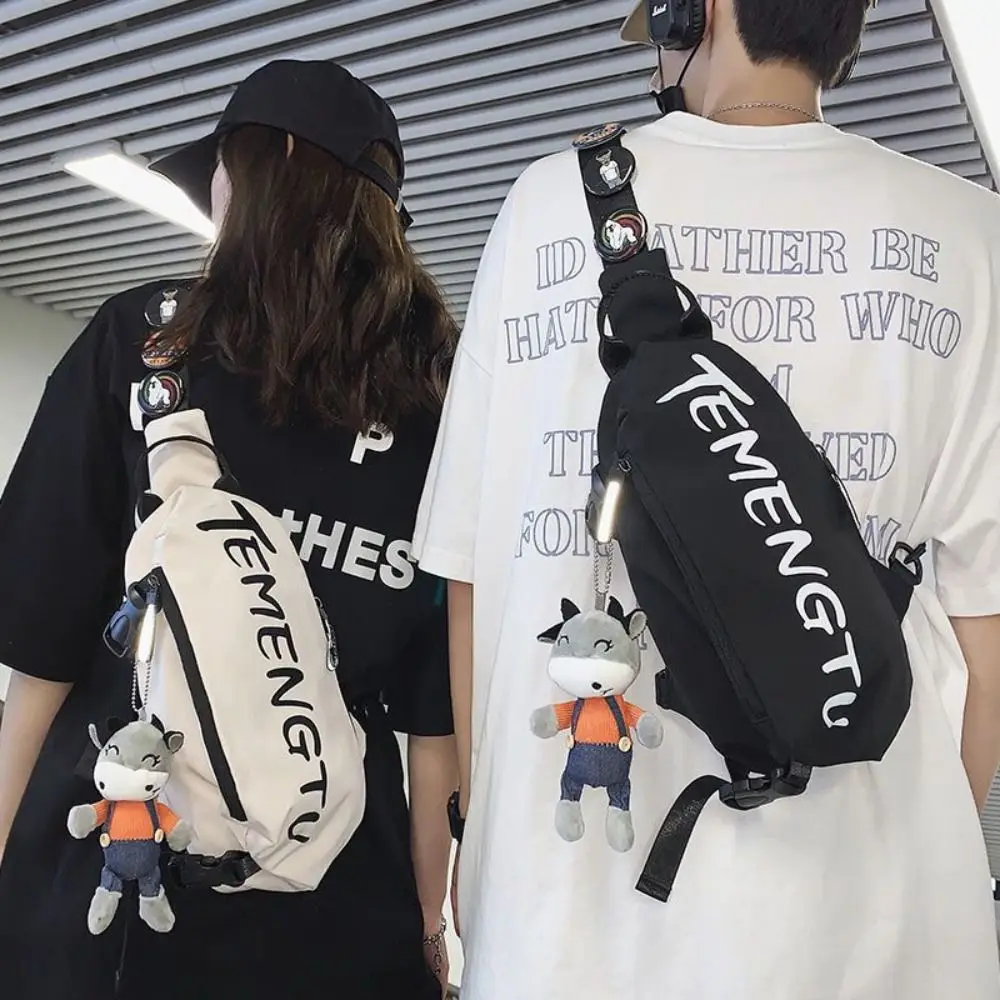 Versatile Sports Large Capacity Waistpack Crossbody Bag Multi functional Chest Bag