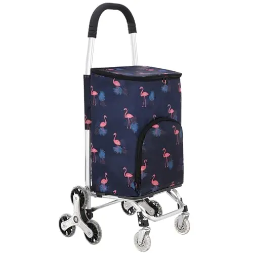 Foldable shopping cart，grocery cart on wheels foldable，Utility Shopping Cart Portable Foldable Shopping Cart with 360°