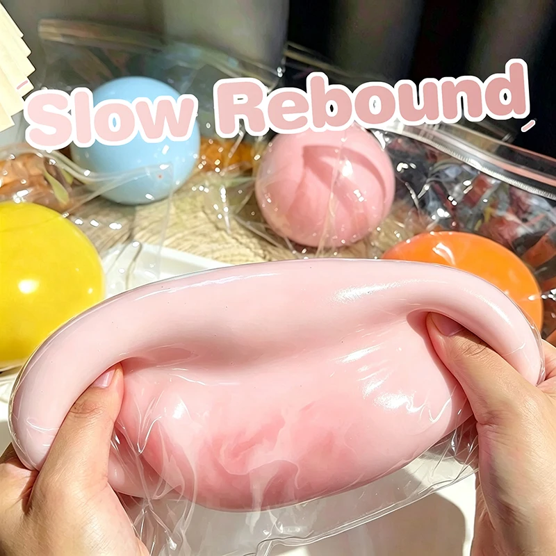 Extra Large Daifuku Fluid Squishy TPR Squeeze Fidget Ball Slow Rising Sensory Anti-stress Relief Toy for Adults ADHD Autism Gift