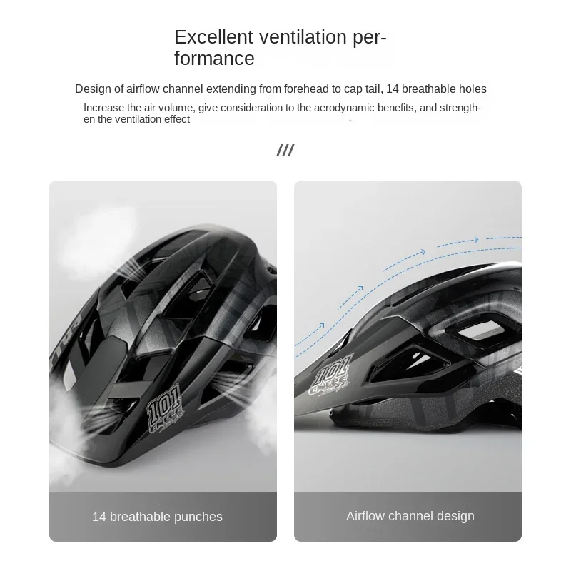 

All Terrain Universal Bicycle Helmet, Mountain Road Riding, Sports Equipment, Safety Helmet