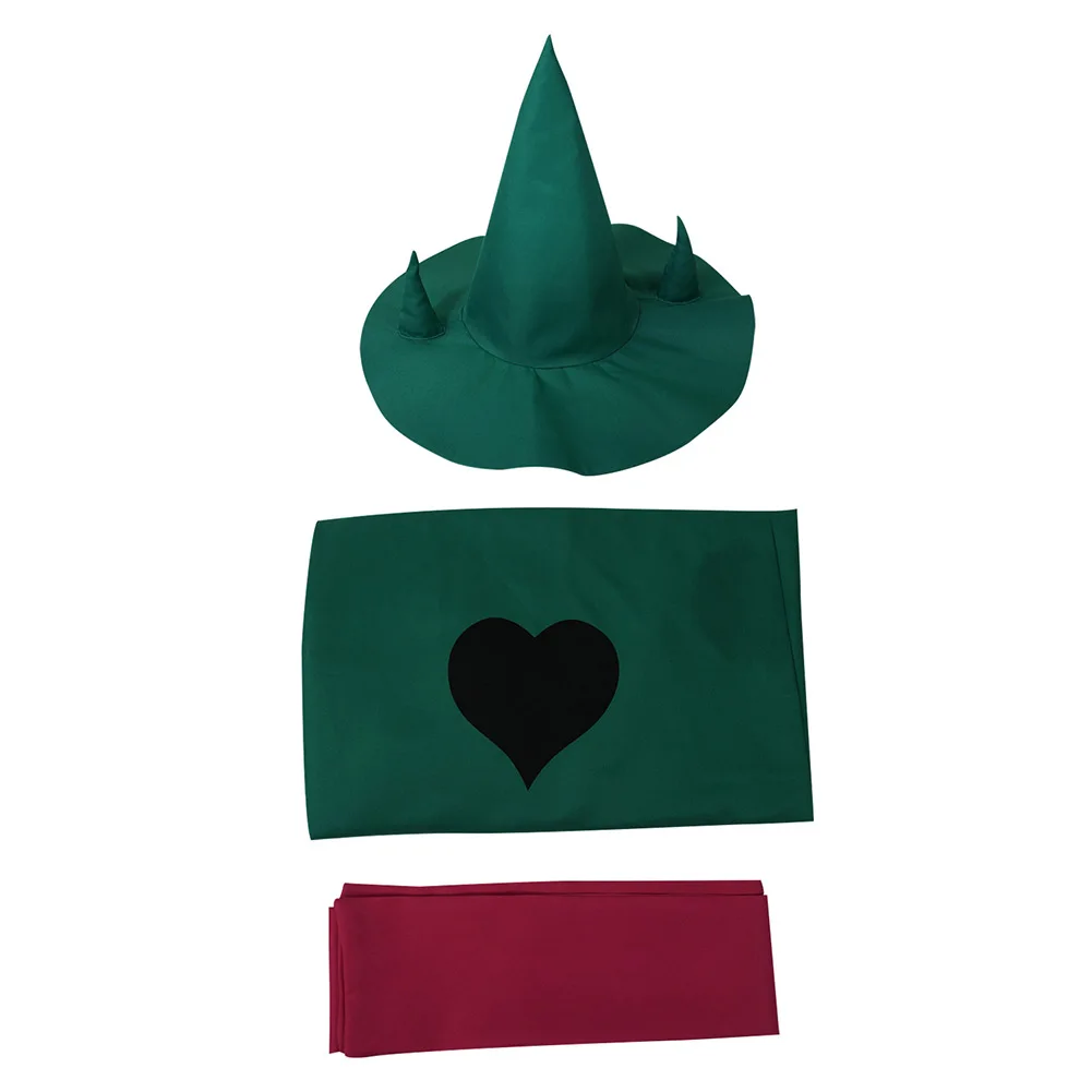 Deltarune Ralsei disfraz de Cosplay, bata, capa, sombrero, trajes para adultos