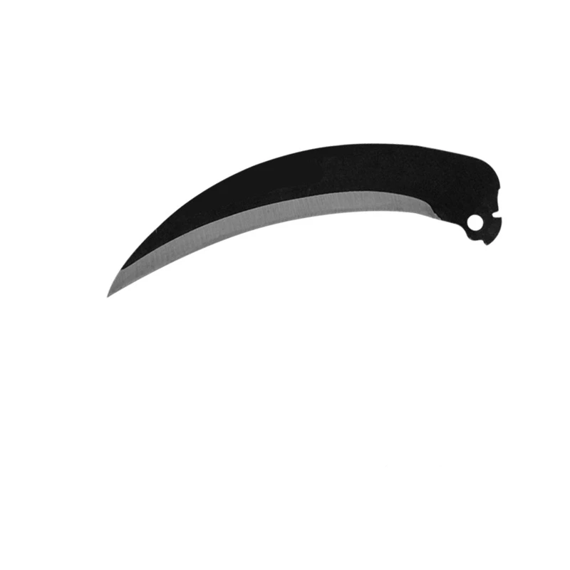 Agricultural Folding Sickle Long Handle Folding Scythe Lawn Mower Gardening Grass Weeding Knife with spare blade Garden Tool