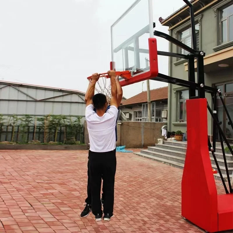 プロ仕様のポータブルバスケットボールスタンド、10フィート調整可能、移動式バスケットボールスタンドシステム（ティーンエイジャー、大人向け）