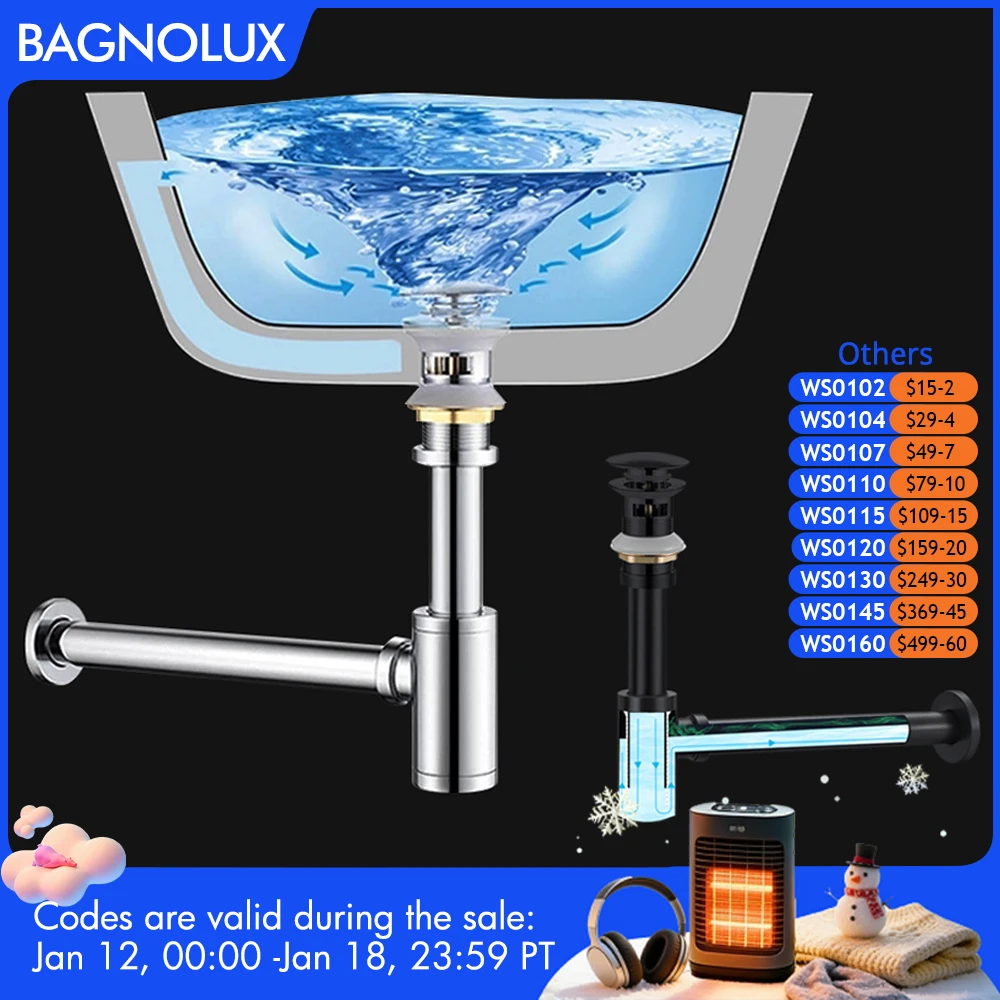 

Матовый Золотой Умывальник, Слив отходов, сантехника, p-ловушка, ванная комната, сифонная труба для раковины, сливная канализационная труба, набор, латунный корпус, настенный слив