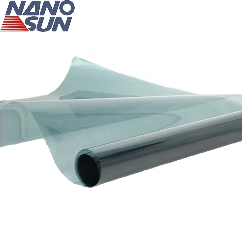 Cheap Price Stop Heating Nano Ceramic Window Heating Foil For Windshield Light Blue Car Tint Film