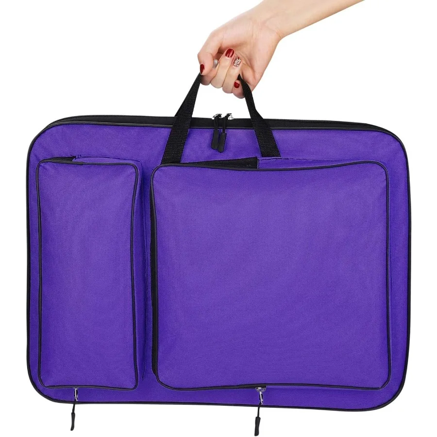 휴대용 아트 포트폴리오 캐리 케이스 가방, 드로우보드 토트 디자인, 8K 스케치 패드용 경량 숄더 수납 박스, A에 이상적