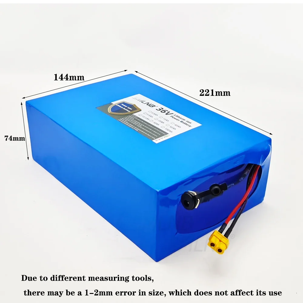 36V 30000mAh 10S6P Lithium-Ion Battery Pack for Bicycles Wheelchairs Outdoor Motorcycles with BMS 21700 High Capacity