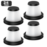 2/4pcs Filter Kit Car Vacuum Cleaner Filter Replacement For Baseus A5/A5air Car 16000pa Vacuum Cleaner Household Cleaning Parts