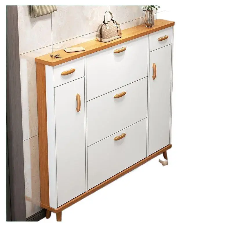 

Modern simple and ultra-thin shoe cabinet household door entrance against the wall entrance