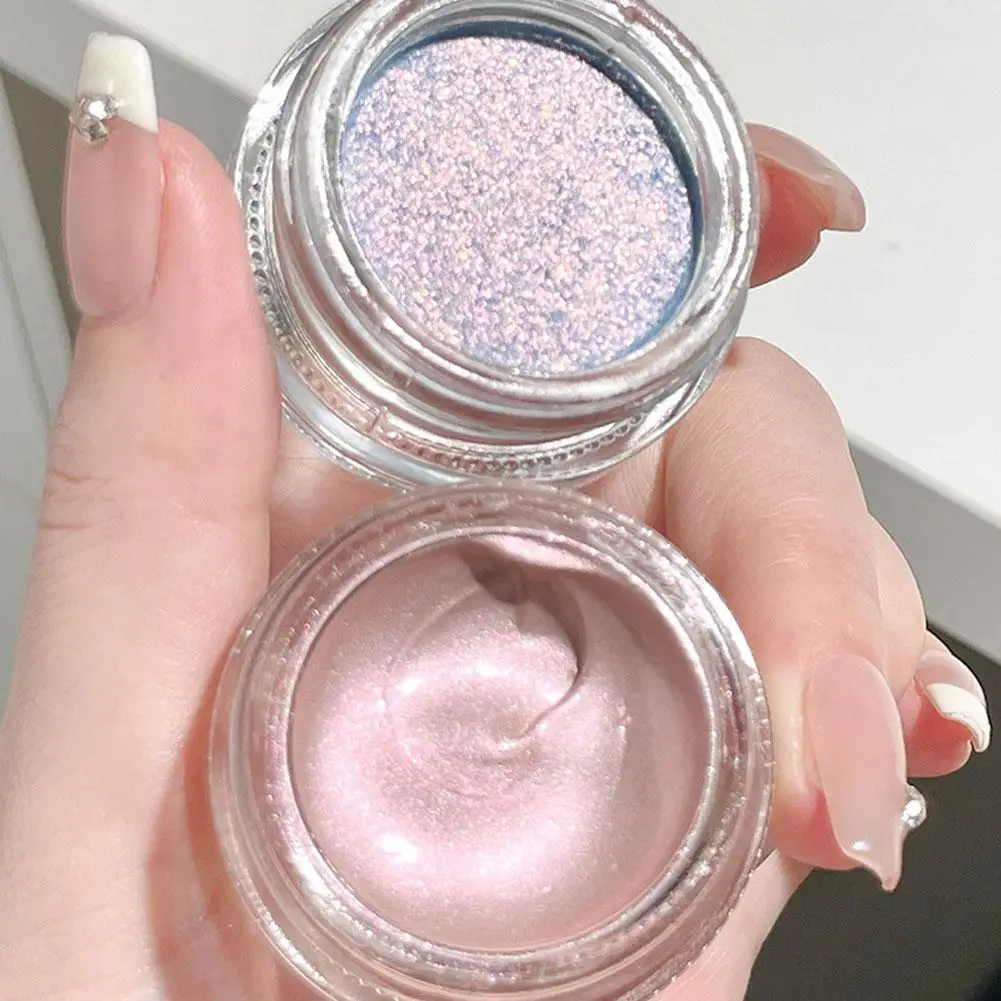 Monochrome Glitter Liquid Eyeshadow Cream Texture Eye Face Makeup Shimmer Eye Highlighter Cosmetics Diamond Eyeshadow Lasti