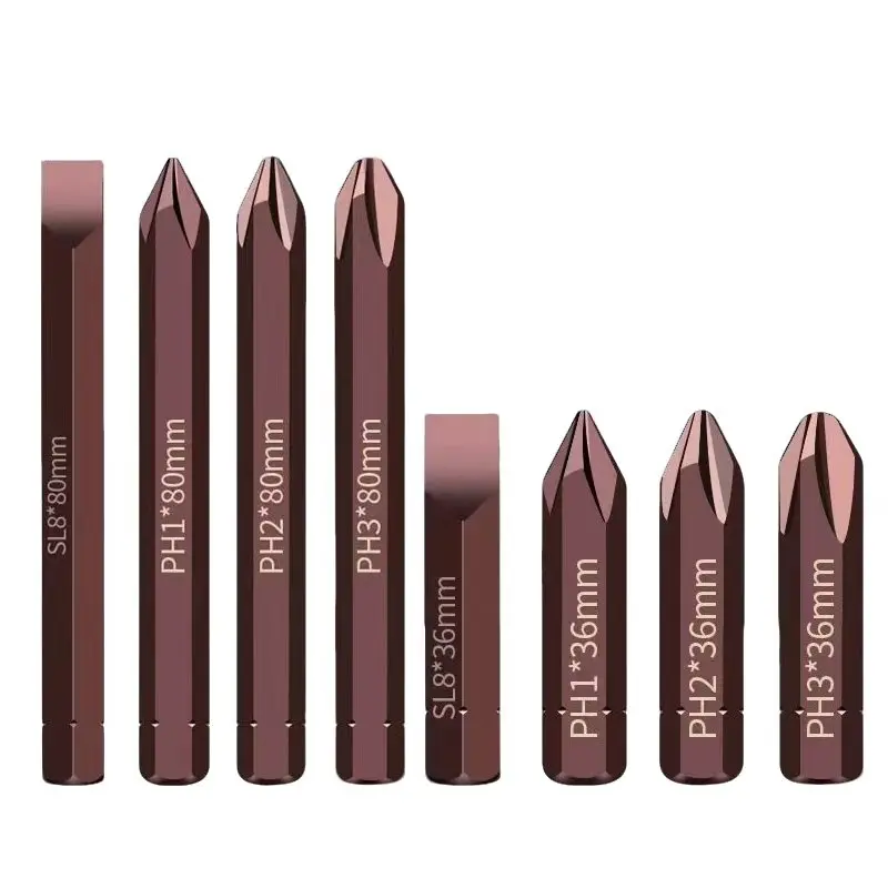 

S2 impact bit cross hit bit one hexagon screw bit alloy steel impact electric screwdriver head