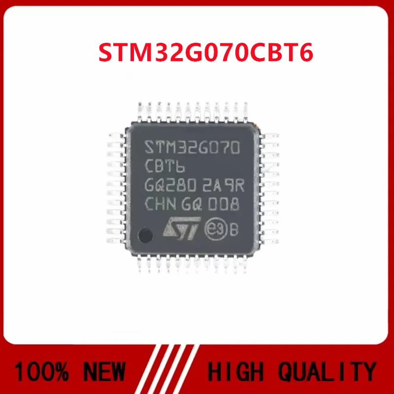 2PCS/LOT STM32G070CBT6 STM32G070CBT6TR LQFP-48 STM32G0 Series 32-bit STM32G070RBT6 STM32G070KBT6 IC chip