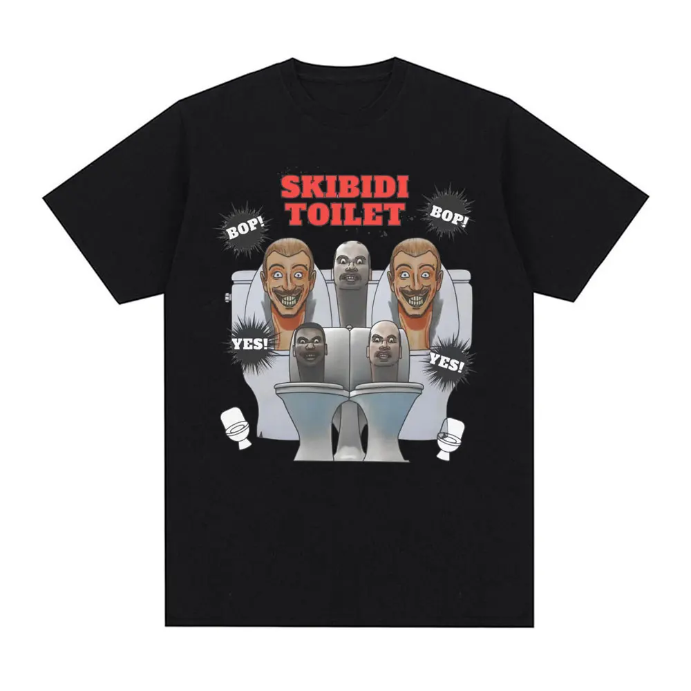 Skibidi Toilet Sigma Ohio Gyatt Funny Meme T Shirt Men's Women Fashion Hip Hop Graphic Tee Shirt Casual Cotton Oversized T-shirt image 6