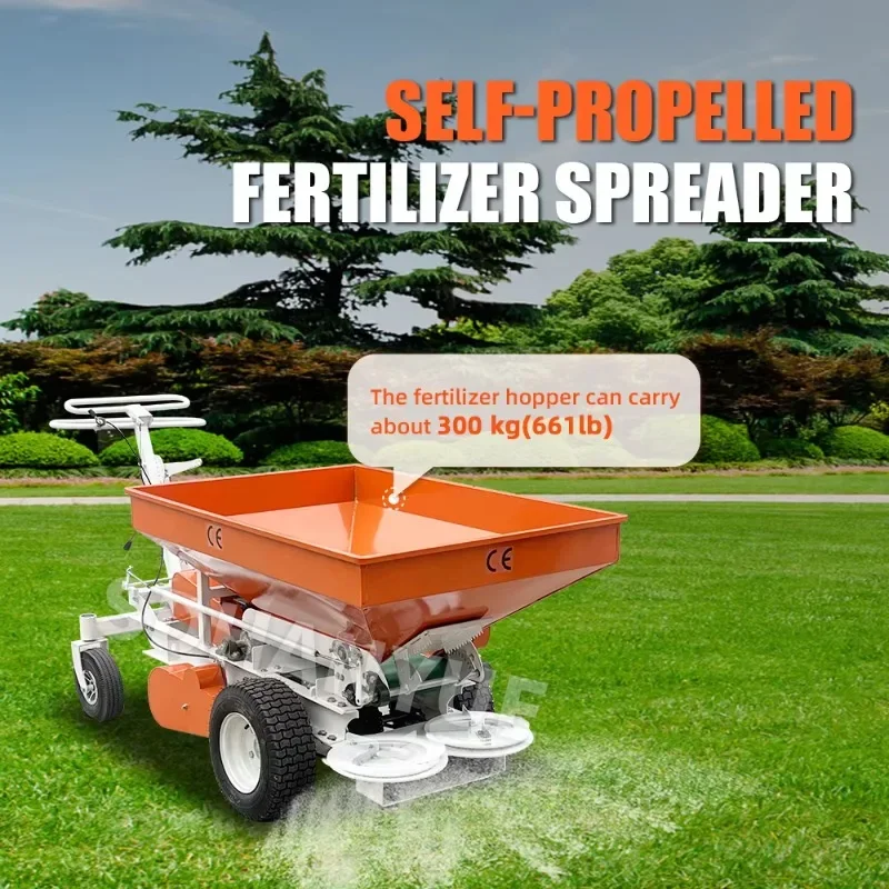 Professional hand push adjustable garden farm rotating spreader golf course fertilizer garden fertilizer spreader