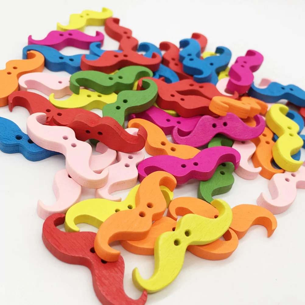 100 قطعة أزرار اللحية الملونة عالية الجودة أدوات الحرف اليدوية الإبداعية DIY بها بنفسك أزرار الخياطة مناسبة للسترات القبعات الجينز الملابس