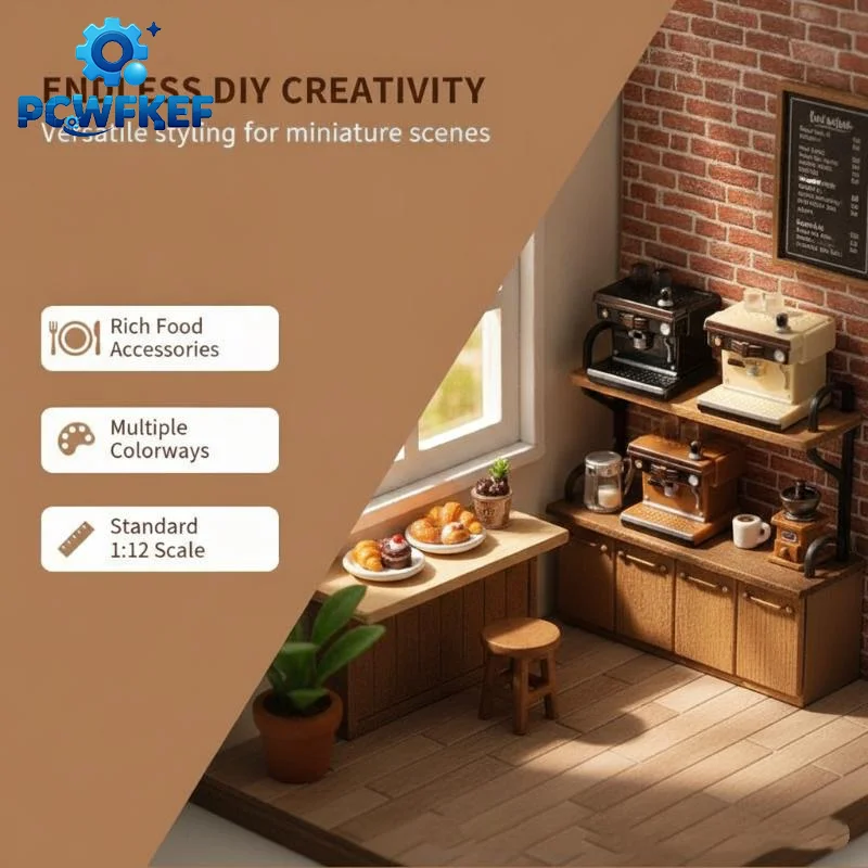 Mini Espresso Coffee Machine Fridge Magnet Vintage Coffee Maker Refrigerator Magnets Decor DIY Accessories