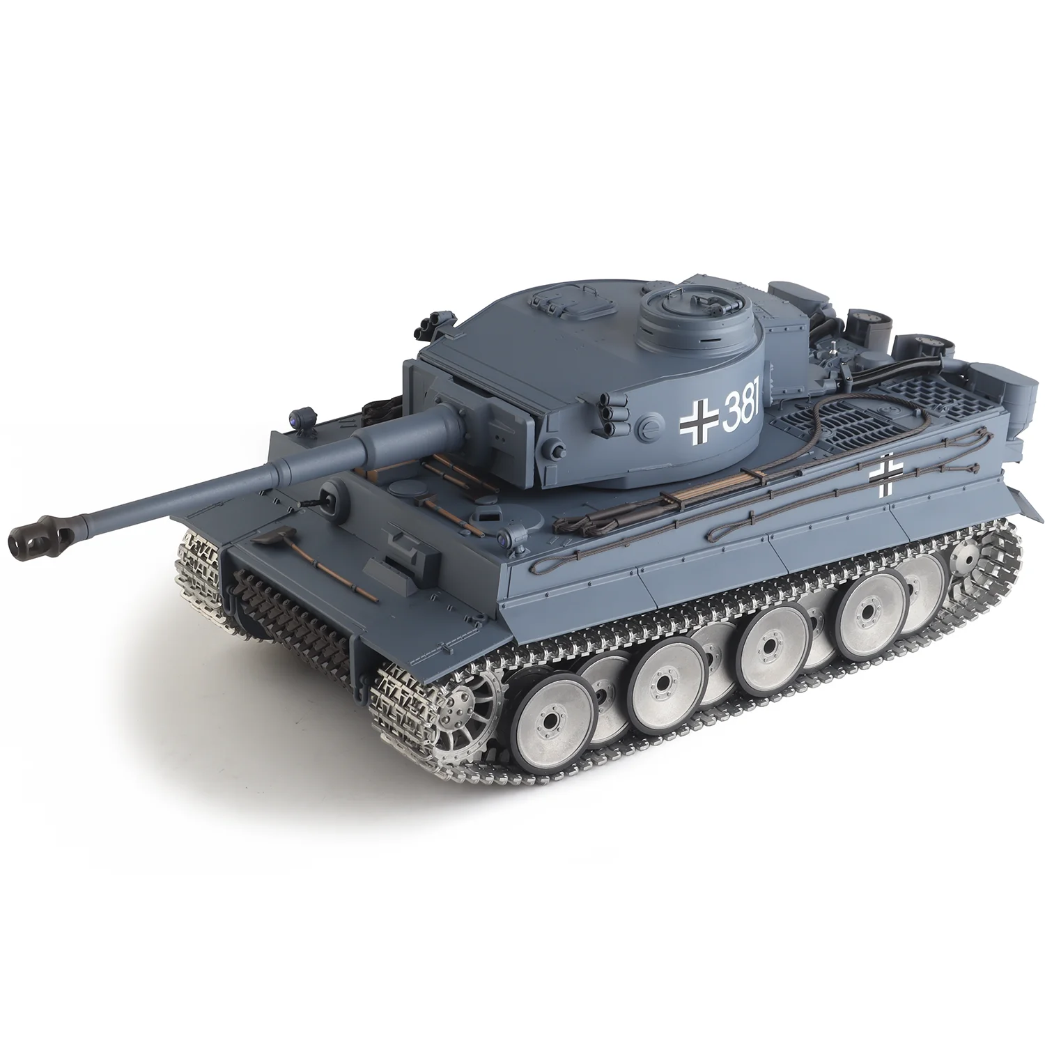 Heng Long rc tanks 1/16 German Tiger Ⅰ tank Model WWⅡ MBT (Metal Road Wheel & Track & Gun canal)(360-Degree Rotating Turret)