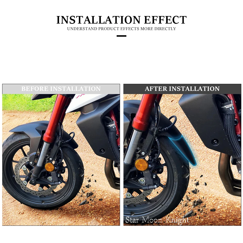 Motorcycle Accessories Front Fender Mudguard Extender Extension For Honda CB750 Hornet CB 750 2023-