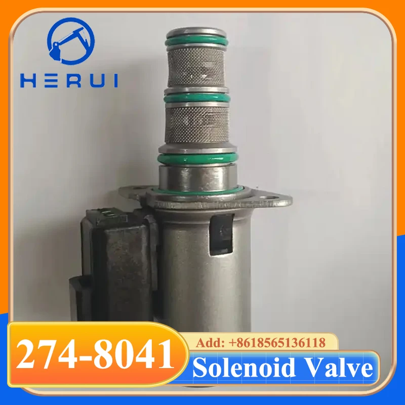 274-8041 2748041 12V Solenoid Valve For Loader 420E 428E 430E 420F 450F 901C 902 Machinery Parts