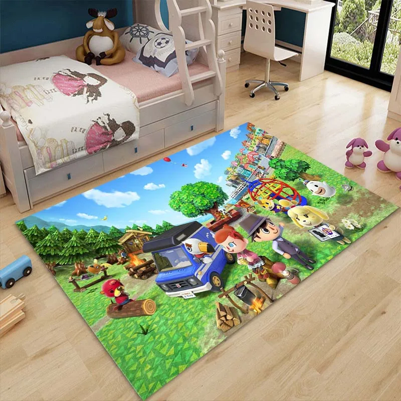 Cartoon Animal Forest Baby Creeping Mat Child Area Floor Play Mat Rug Anti-skid Mat for Living Room Room Bedroom Soft Mat Gifts