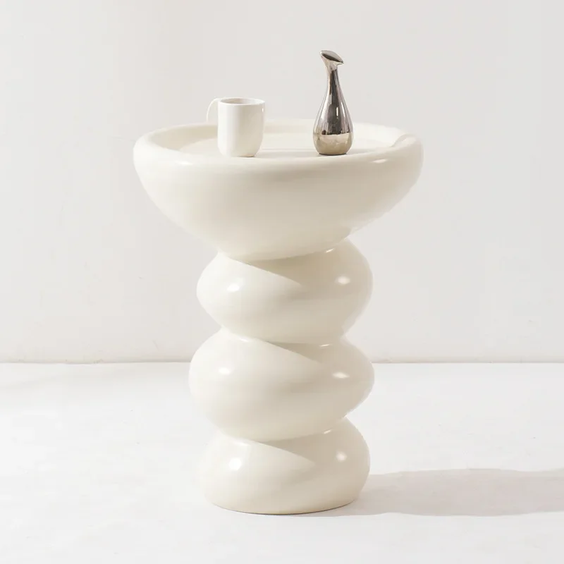 

wabi wind small round table, designer small coffee table, mini Internet celebrity bedside table, sofa side table