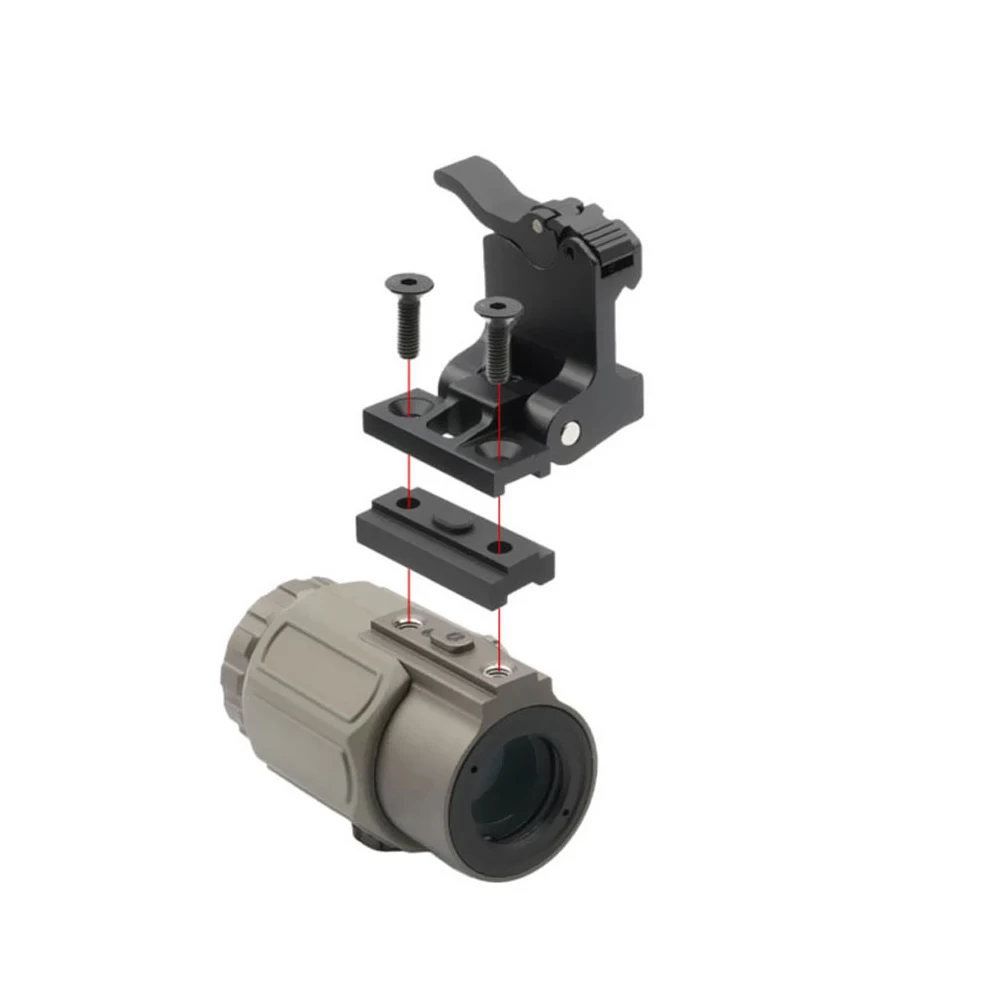 Switch to Side STS Mount For Replica And Original G33 G43 G45 Magnifier with 7mm Riser