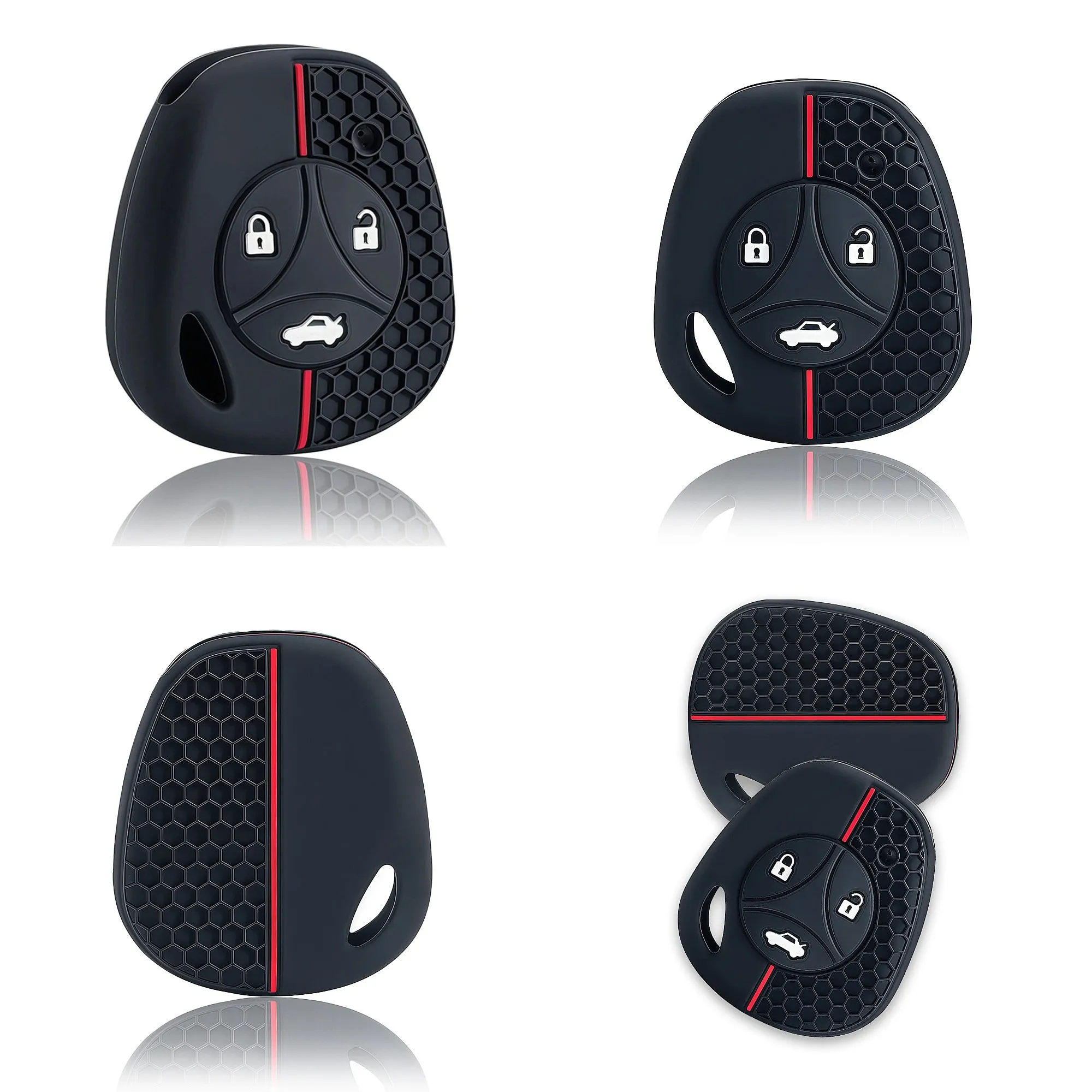 3 Buttons Silicone Remote Car Key Cover Case for Lada Granta Priora Vesta X-Ray Sedan Sport Kalina Car Key Fob Cover