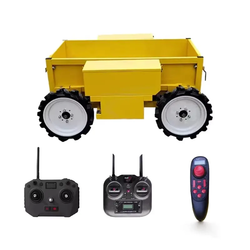 

Новый 4WD 500 кг сельскохозяйственный пульт дистанционного управления вездеход альпинистская машина тележка с прицепом