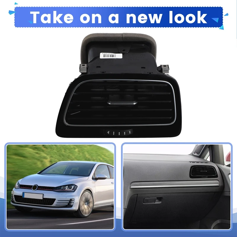 

Car Front Dashboard Central Air Conditioner Outlet A/C Vents For VW Golf 7 7.5 MK7 MK7.5 2013-2019