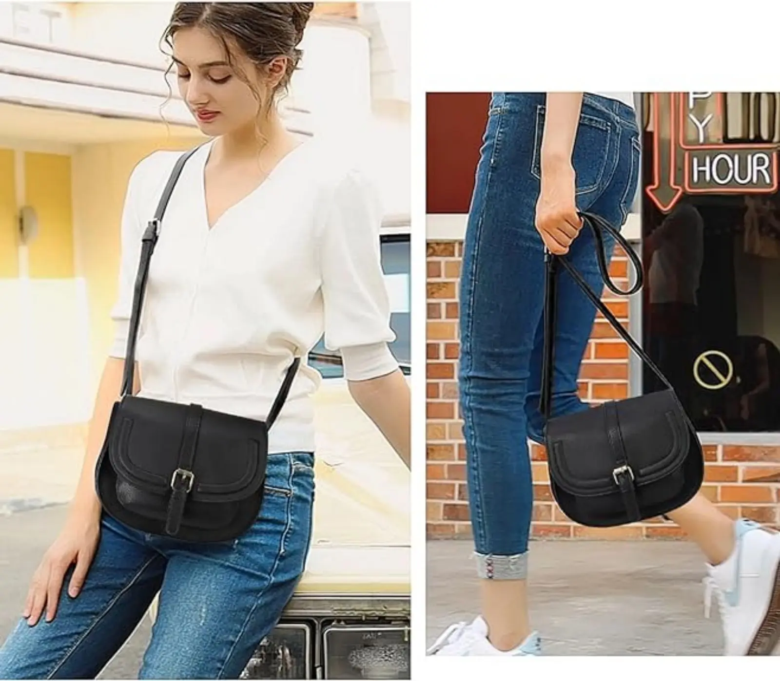 Nowe damskie torebki ze skóry Pu damskie wielofunkcyjne torby na ramię o dużej pojemności modne torby typu Crossbody dla pań torebka na telefon — zdjęcie 4