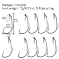 10pcs 7g