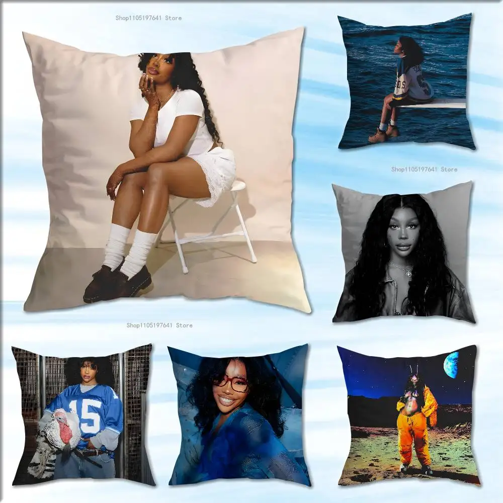 

Saturn Singer S-SZA Anime Celebrity Merchandise All-Match Printed Pillow Case Sofa Car Office Room Decoration Protector