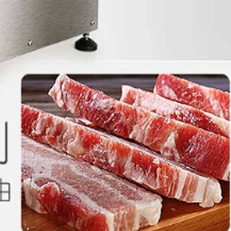 Commercial Stainless Steel Frozen Lamb Slicer Adjustable Slice Thickness No Broken Meat Rolls