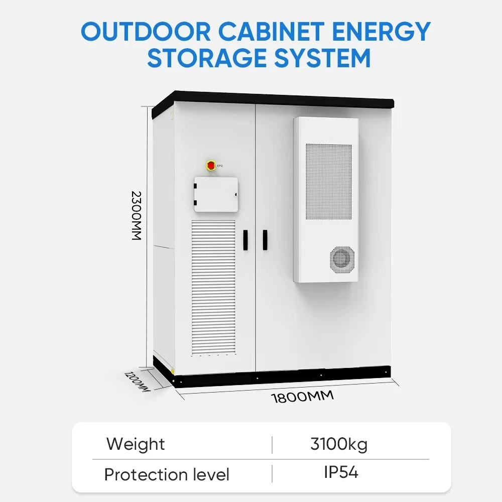 All in One 100kw 215kwh Air-Cooling Cabinet Lithium-ion Battery Container ESS Solar Power Storage System