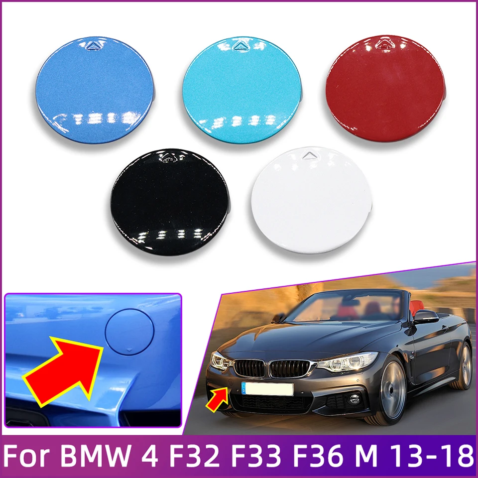 

Front Bumper Towing Hook Eye Cap Cover Lid For BMW 4 M-Sport F32 F33 F36 2013 2014 2015 2016 2017 2018 Hauling Trailer Shell