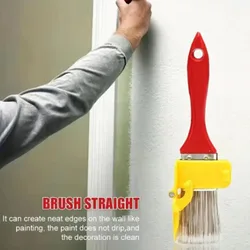 Edge Paint Brush Durable Lightweight Clean Cut Painting Brush with Wood Handle DIY Tool for Frame Wall Ceiling Edges Trim