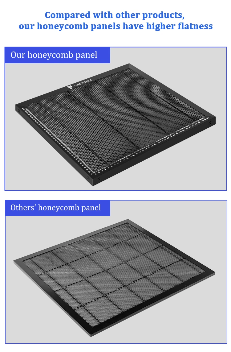 Laser Enquipment Part Honeycomb Laser Working Table For CO2 Cutting Machine/TT-5.5S Engraver TTS-55 Cutting Multiple Sizes