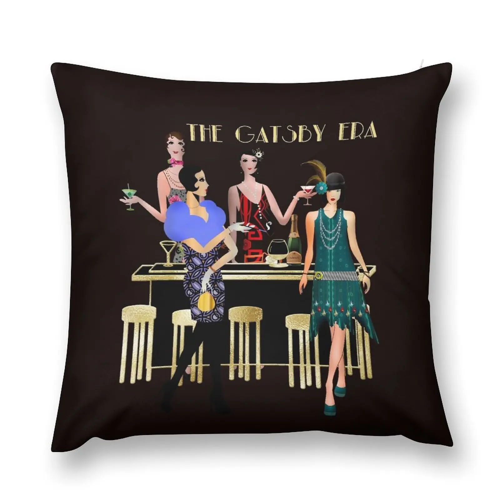 The Gatsby Era Throw Pillow Cushion Child Cushions For Decorative Sofa Cushion Cover For Sofa Luxury Cushion Cover pillow