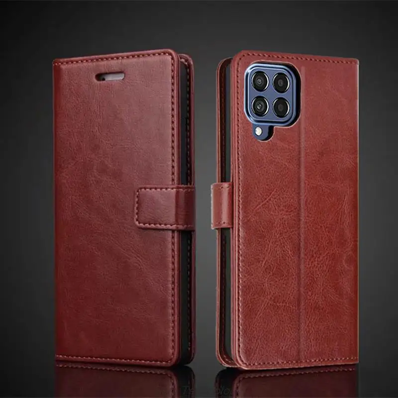 

Card Holder Leather Case for Samsung Galaxy M53 M 53 Pu Leather Flip Cover Retro Wallet Phone Case M53 Business Fundas Coque