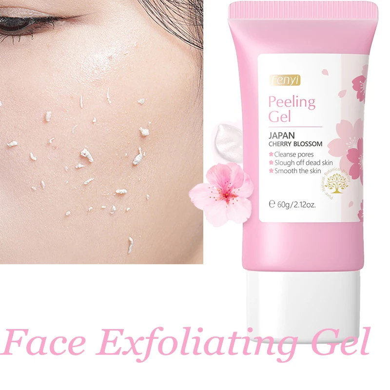 Face Exfoliating Gel Skin Care Whitening Moisturizer Repair Facial Scrub Deep Cleanser Acne Blackhead Remove Face Cream 60g