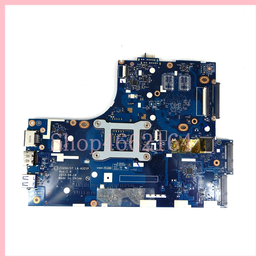 LA-A321P With i3-4005U CPU Notebook Mainboard For Lenovo S410 M40-70 S40-70 Laptop Motherboard 100% Tested OK