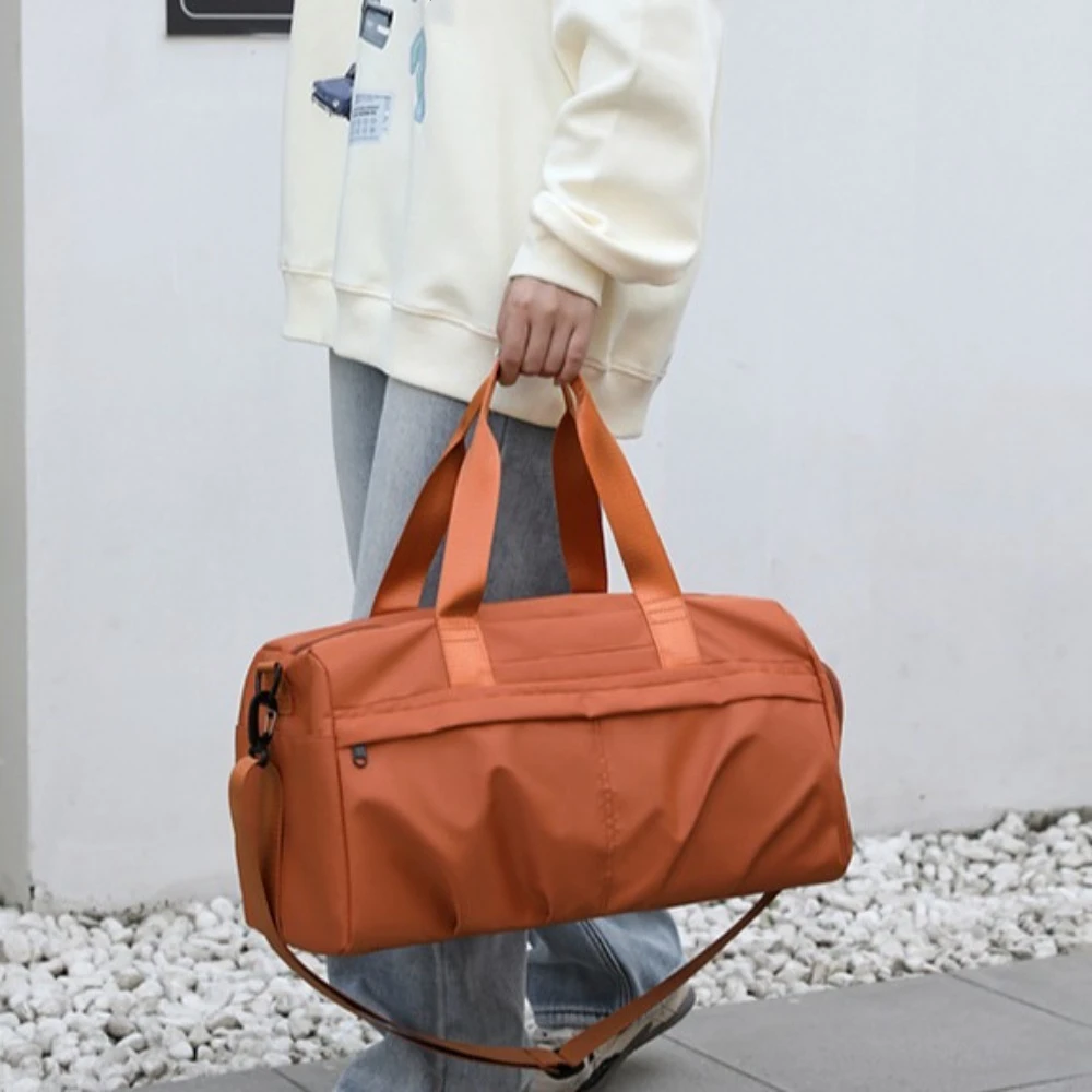 

Large Capacity Fitness Handbag with Shoe Box Waterproof Sports Shoulder Bag Multifunctional Dry and Wet Separation Gym Bag