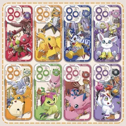 Anime Digimon Hot Phone Case For VIVO Y28 V30e Y75 Y03 Y36 Y100 Y17s Y76 Y22s Y16 Y50 Y21 Y20 V29 V23e V21e 5G Transparent Cover