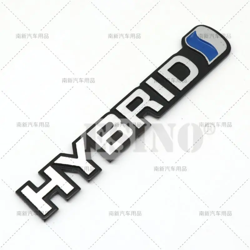 Car Styling 3D Hybrid Aluminum Alloy Trunk Badge Adhesive Emblem Rear Body Tailgate Badge for Toyota Camry Highlander Corolla