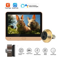 Smart Life Peephole Door Camera 2.4G Wireless Wifi 4.3inch Screen Door Viewer 3MP Security Home Video Door Eye With Camera