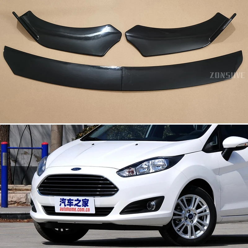 

For Ford Fiesta 2004--2014 Year Front Bumper Lip Splitter Spoiler Body Kit Accessories