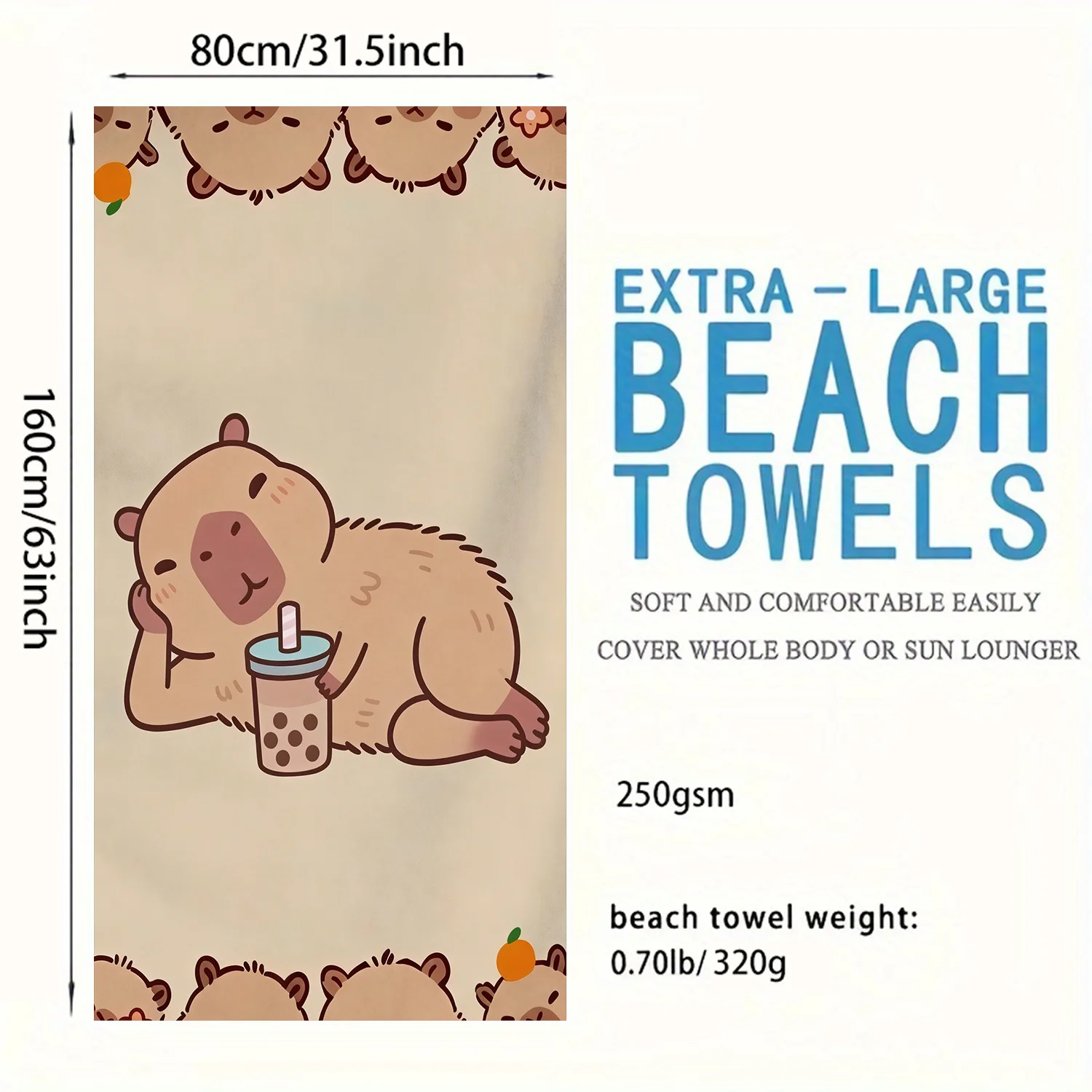 Extra-Large Beach Towel - Ultr - Beach Towel Large ulasan dan harga