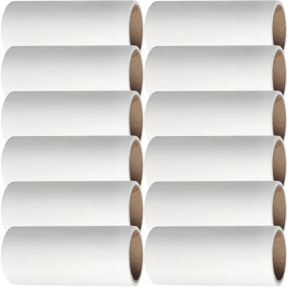 

12 Pcs Sticky Roller Refills Pet Hair Lint Sticker Rollers for Crafting Multi-function Rug