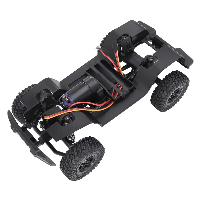 155mm 6.1in Wheelbase Metal Frame Chassis with Gearbox Axle for 1/18 AX-8560 TRX4-M Upgrade and Modify Accessories